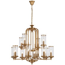 Esra Brass Iron 12 Light Pendant